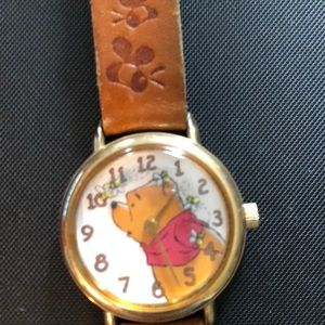 Winnie the Pooh Timex Watch - Leather Wristband.
